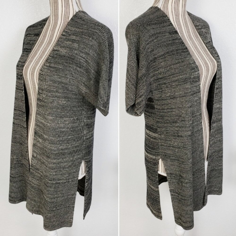 EILEEN FISHER Knit Longline Cardigan Short Sleeve size XS Duster Tunic